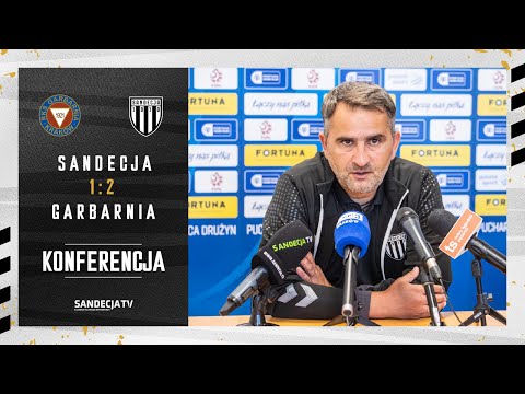 PP: Sandecja Nowy Sącz - Garbarnia Kraków 1:2 (1:1), pomeczowa konferencja prasowa | 09.08.2023