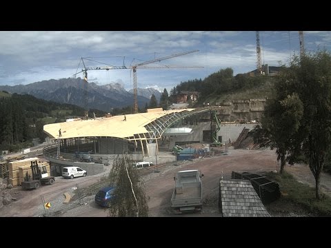 August - Neue Steinbergbahn Talstation - Timelapse HD
