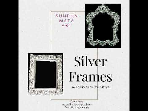1.silver 2. wood frames, for home