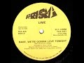 Lime - Babe We're Gonna Love Tonight (12" PicMix) 1982