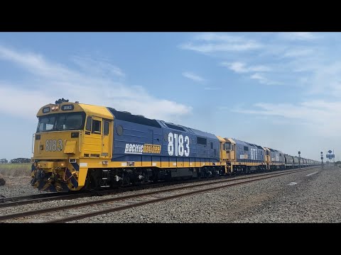 7734V Pacific National grain with 8183 8171 8166 at Gheringhap loop bound for Geelong 12/12/2023