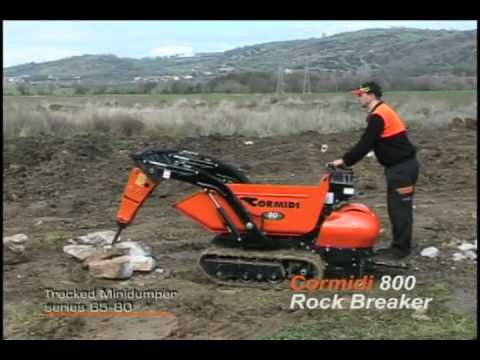 CORMIDI MOTOCARRIOLE CINGOLATE CON MARTELLO DEMOLITORE - NUOVO USATO - da Giordano Cairo