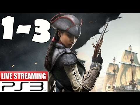 Assassin's Creed Liberation HD Walkthrough Part 1-3 Gameplay Let's Play Playthrough 1080p HD PS3