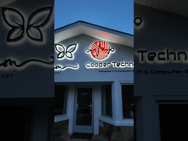 Business Signage for Freedom Business Management & Cooper Technologies
