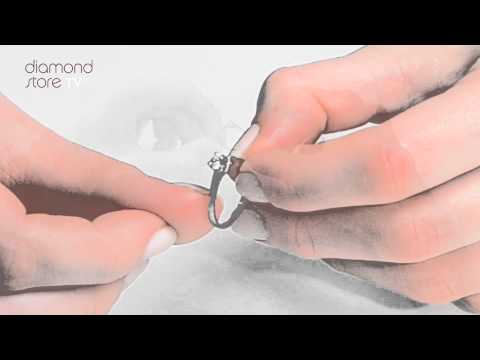 UT26-55 - White Gold Elysia Style - 0.33CT Diamond Engagement Ring