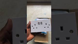 13 amps double socket for both conduit and surface wiring