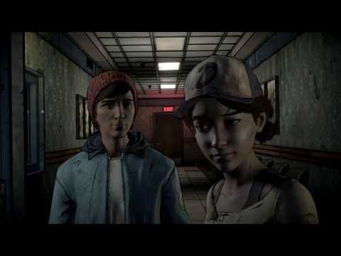 Gabe says hello to Clementine scene
