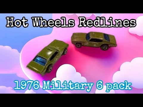 1976 Hot Wheels Military Machines 6 Pack Redlines #hotwheels