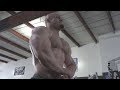 Video Preview Of Bodybuilder Chris Fine Training Shoulders And Biceps 11 Weeks out