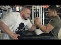 Arm Wrestling Training with Strongest Man of Germany