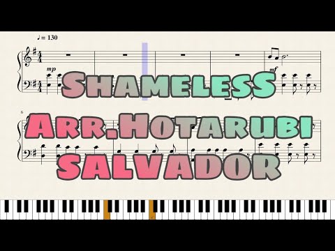 Shameless Piano Performance Video