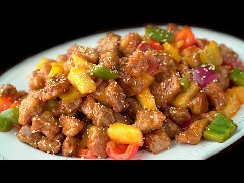 Cerdo agridulce estilo chino