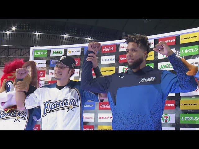 ファイターズ・ロドリゲス投手・大田選手ヒーローインタビュー 2019/4/24 F-E