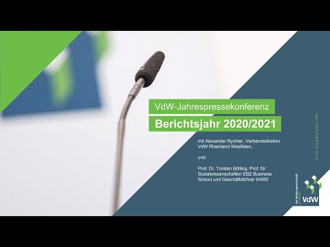 VdW-Jahrespressekonferenz zum Berichtsjahr 2020/2021 vom 6. September 2021