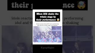 Idols Reaction when BTS shake 😳 the whole stage by their performance🤯 (#bts #mamaawards #reaction )