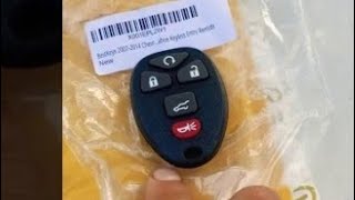 Remote control programming 07-14 Chevy tahoe,  suburban,  Denali Yukon