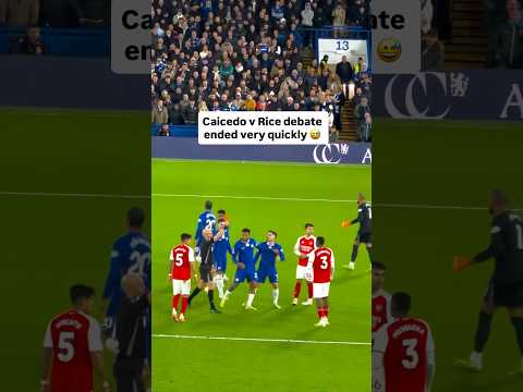 Moisés Caicedo sent off during Chelsea-Arsenal. How do you think this game will end? #premierleague