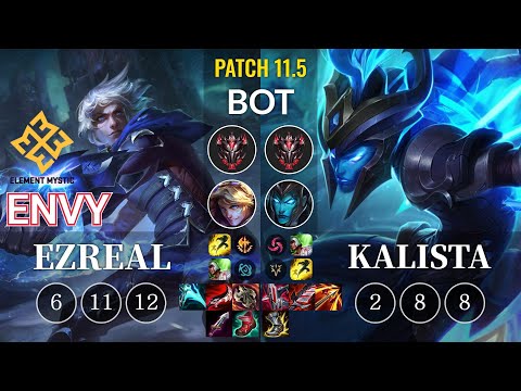 EM Envy Ezreal vs Kalista Bot - KR Patch 11.5