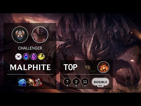 Malphite Top vs Gnar - KR Challenger Patch 11.2
