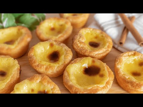 How to Make Portuguese Custard Egg Tart (Pasteis de Nata) Easy Recipe