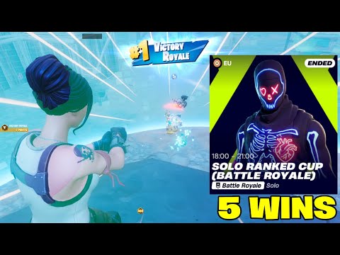 12th Place In The Unreal Ranked Solo Cup 🏆 (5 WINS)