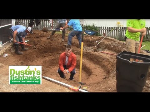 How to build a garden pond  Digging it out Video