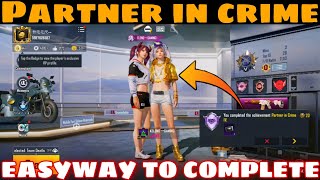 How To Complete Partner In Crime Achievement | How To Make Partner In Bgmi | Partner Title Bgmi/Pubg