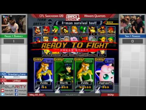 CFL Smackdown 128 Melee - Krudo + Barraca vs Sigh + Komodo - Doubles Winners Quarters