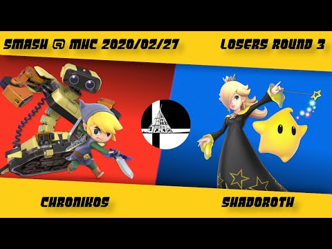 Chronikos (Rob, Toon Link) vs Shadoroth (Rosalina) - Losers Round 3 - Smash at MHC Feb 27, 2020