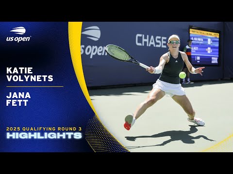 Katie Volynets vs. Jana Fett Highlights | 2025 US Open Qualifying Round 3