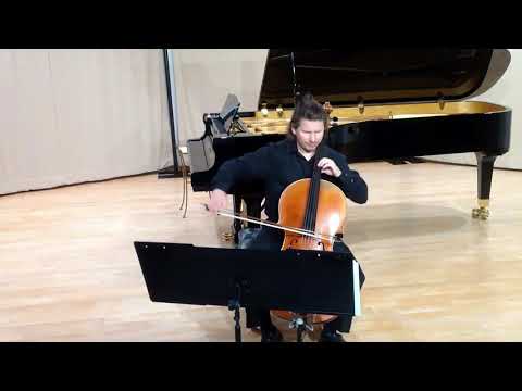 Mieczysław Weinberg cello solo sonata 1  Louis-Marie Fardet, cello filmed on 02/27/20 at Kawai