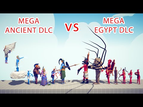 MEGA ANCIENT DLC Team vs MEGA EGYPT DLC Team - Totally Accurate Battle Simulator TABS