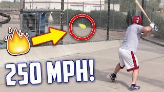 Hitting A 250 MPH Fastball | IRL Baseball Challenge (Inspired by Stanley Anderson)