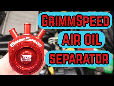 GRIMMSPEED AIR OIL SEPARATOR HOW TO TUTORIAL INSTALL SUBARU WRX LEGACY GT LGT OPEN BOX REVIEW AOS
