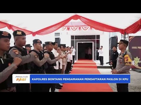 KAPOLRES BONTANG PENGAMANAN PENDAFTARAN PASLON DI KPU