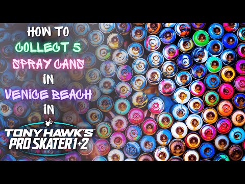How to COLLECT 5 SPRAY CANS in Venice Beach in THPS 1+2? | Video Tutorial