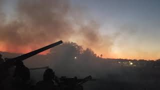 155mm long tom night fire