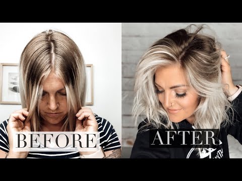 EASY DIY BABYLIGHTS HAIR TUTORIAL TO BLEND OUT ROOTS