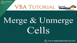 VBA Code to Merge and Unmerge Cells | Excel VBA Tutorial in Hindi