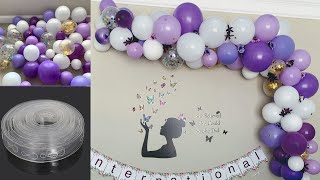 Balloon Garland Decoration Ideas | Easy Balloon Garland For Beginners