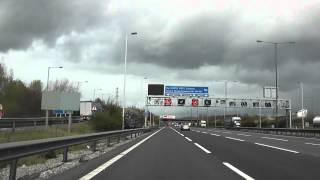 preview picture of video 'Driving On The M6 Motorway From J9 Wednesbury To J10 Walsall, West Midlands, England'