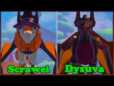 Scrawei vs Dysuva Comparison - Roblox Dragon Adventures