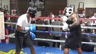 Michael Hunter vs. James Wilson sparring @ Mayweather Boxing Club