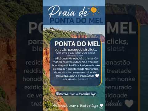 Sem títu linda praia de ponta do mel litoral costa branca