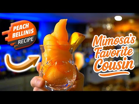 How To Make A Peach Bellini |  The Mimosa’s Cooler, Boozier Cousin That You Need to Meet!