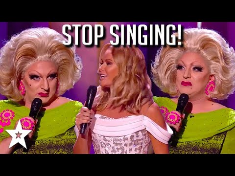 Hilarious Myra Dubois Gets Amanda Holden Singing on The BGT Stage! | Got Talent Global
