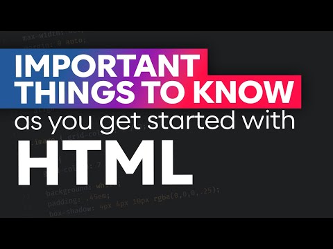 5 important HTML concepts for beginners