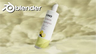 Shampoo ad using Blender