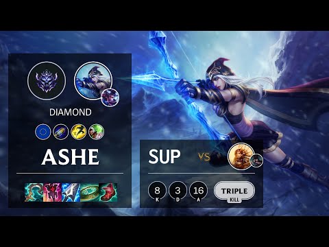 Ashe Support vs Leona - EUW Diamond Patch 11.24