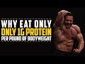 Pro Comeback - Day 18 - Why I Don't Need More Than 1g Protein Per Pound Bodyweight